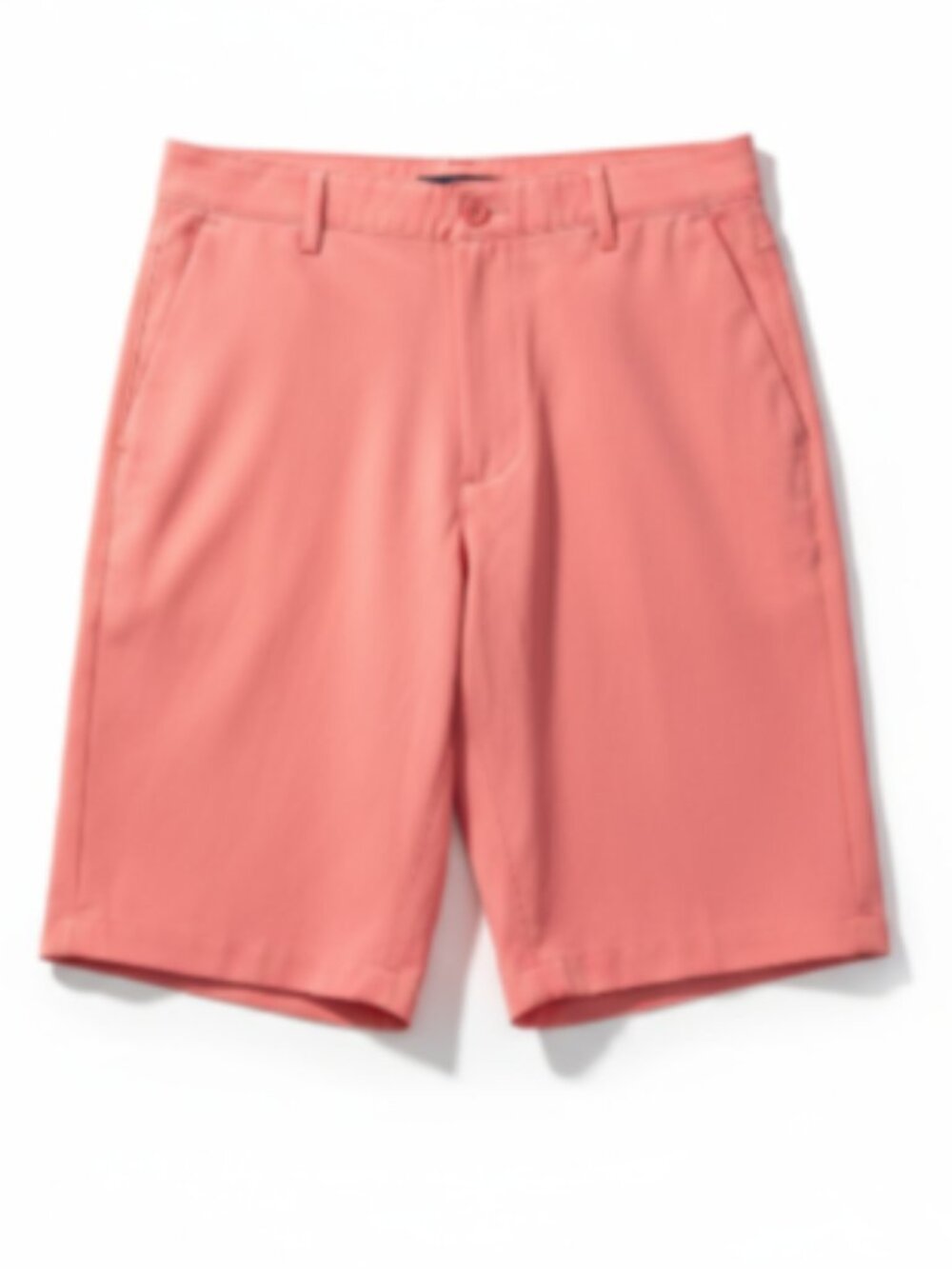IZOD Boys Flat Front Shorts Size 18 Regular Coral Salmon Stretch NWT 10" Inseam